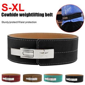 Waist Support Fitness Belt Adjustable Weight Lifting For Men Women Cowhide Workout Back Strength Training Exercise EquipmentWaist