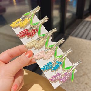 Cartoon Color Wheat Ribbon Hair Clips Hairdressing Duck Alligator Clips Salon Tool Hair Sectioning Clip New Portable 1702