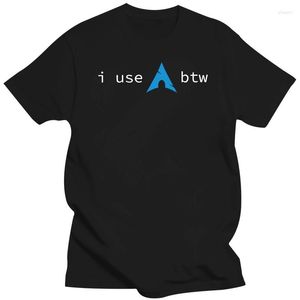 Magliette da uomo Maglietta da uomo Arch Linux I Uso btw Funny Cotton Selthirt 3D Shirting a maglietta 3d Shirting 2023 Homme