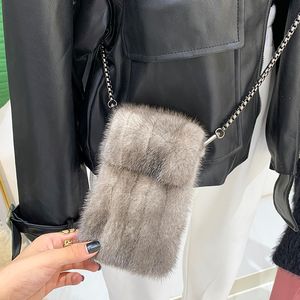 Bolsas de cintura Moda Mini Mink Hair Moed