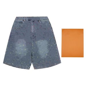 Men's Shorts wrinkle-resistant printed letters 2023 Louiseity summer beach pants casual decoration Men's Viutonity jeans XS-L 01-08