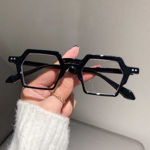 Sunglasses in Polygon Men Women Glasses Fashion Blue Light Blocking Optical Eyewear Trendy Candy Color Computer Eyeglasses G230214