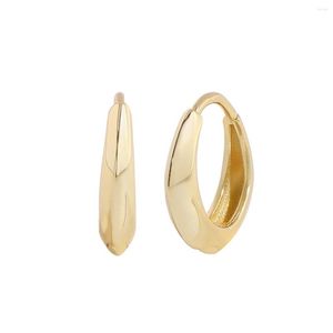 Stud Earrings Ladies 925 Sterling Silver Gold Oval Geometric Ear Clips Personality Fashion Jewelry Couple Gift