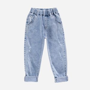 Jeans Boys Jeans Children's Wear Spring Autumn Fashion Denim Pants for Boys 6 8 10 12 14 Years Casual Trousers Kids Clothes 230322