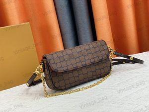 Wallet On Chain Ivy Handle Bags Damenhandtasche Monograms Canvas Luxurys Shoulder Crossbody Bag mit abnehmbarer Trageriemenkette M81911