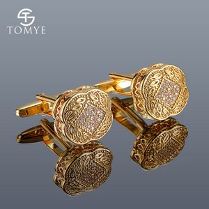 Cuff Links Links Mens Tomye XK20S007高品質の高級ジルコン3色オプションのTexudo Shirtフォーマルビジネスウェディングギフト230223