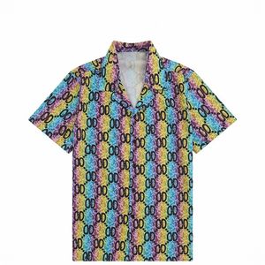 여름 캐주얼 한 느슨한 해변 스타일 셔츠 남자 여자 고품질 인쇄 lleno de letras 티셔츠 셔츠 ZG2023