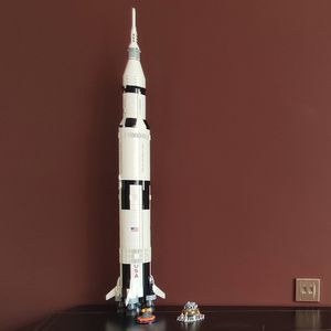 Блоки Apollo v 92176 Строительная ракетная идея серии Bricks Образовательные игрушки для детей на день рождения рождественские подарки 230222