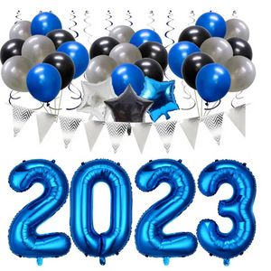 2023 New Year Balloons Set Red Christmas Air Globos Xmas Baby Shower Childrens Birthday Graduations Party Decorations Kids Toys Gifts CPA4463 bb0223