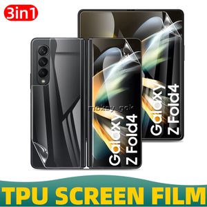 Protetor de tela TPU para Samsung Sam Z Fold 4 Telefone Hydrogel Film Screen Film Film Film Trast Set