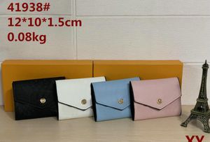 Wallets de grife cl￡ssico de alta qualidade feminino de luxo Bolsas de cart￣o de cr￩dito Moda Variedade de estilos e cores Dispon￭vel bolsa de carteira curta