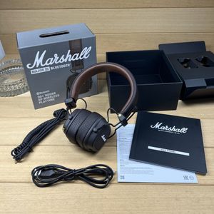 Оригинальное качество Marshall Major III беспроводные наушники Bluetooth Wireless Deep Bass Складная спортивная игра -музыкальная гарнитура с микрофоном