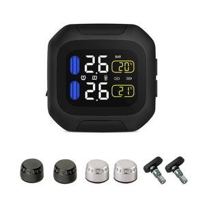 M3 Car Moto Impermeabile Moto Sistema di monitoraggio della pressione dei pneumatici in tempo reale TPMS Display LCD wireless Sensori interni o esterni