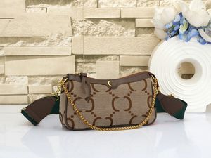 Luxuriöse Ophidia-Unterarmtasche, Crescent Moon-Handtaschen, Designer-Damen-Leder-Hobo-Schultertaschen, verstellbare rot-grüne Schultergurte, Geldbörse, Cross-Body-Geldbörse dhgate