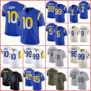 Puka Nacua Aaron Donald Matthew Stafford Futbol Jersey Cooper Kupp Stetson Bennett Van Jefferson Tyler Higbee Tutu Atwell Kyren