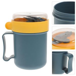 Mugs Cup Soup Mug Jar Breakfast Microwave Lunch Portable Containrar Spannmål Termiska behållare Lids Box Isolerade Go Bento Bowl