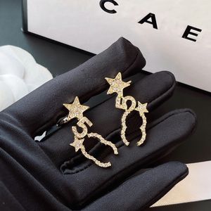 Femmes Amour timbre Charme Boucles D'oreilles Or 18K Lettre Amour CH Boucles D'oreilles Vintagee Conception De Bijoux Pour Femmes Europe De Luxe De Noce Couple Accessoires Avec Boîte-Cadeau