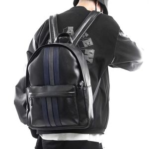Backpack Style Korean fashion bag contrast color new men's backpack simple business student computer schoolbag 221114