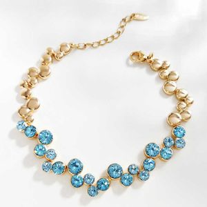 リンクチェーン11.11 Bransoletki Damskiel for Girls Party Wedding Trending Jewelry 2023オーストリアクリスタルウィメンクリスマスbijouxギフトG230222