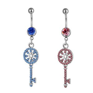 Navel Bell Button Rings D0059 2 Colors Clear And Pink Color Belly Ring Nice Style With Piercing Body Jewlery Jewelry Drop D Dhgarden Dhf9A