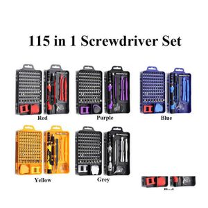 Altri strumenti per veicoli 115 in 1 Set di cacciaviti Mini Precision Mti Computer Pc Riparazione di dispositivi per telefoni cellulari Insated Hand Home Arrive Drop Dhige