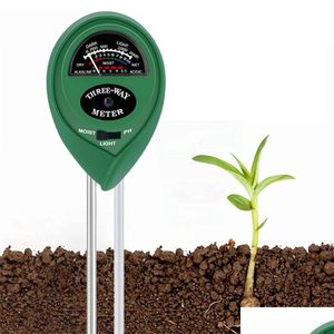 Outros suprimentos de jardim Testador de solo 3in1 Planta Medidor de umidade PH Monitor de ph