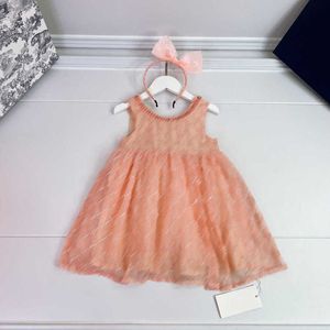 23ss designer brand girl dresss kids Net yarn dresses for big girls fashion lace dress Pure cotton lining dress Pleated skirt Shirt a1