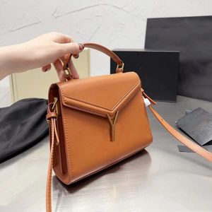 Bolsa de ombro feminina Mini Cassandra bolsa de grife bolsa de luxo bolsa crossbody bolsa tote bolsa envelope simples bolsa couro 5A