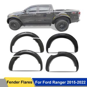 Fender Flares Guard Arch Cover per Ford Ranger 2015-2022 T7 T8 NERO OPACO Doppia Cabina