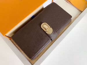 패션 디자이너 ZIPPY WALLET MENS 여성 가죽 지퍼 지갑 고품질 꽃 동전 지갑 핸드백 티타늄 카드 홀더 오리지널 클러치 상자 58288