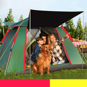 Zelte und Unterstände, Strandzelt, automatische Outdoor-Zelte, Wurf-Pop-Up, wasserdichtes Camping-Wanderzelt, wasserdichte große Familienzelte, Camping-Sonnenschutz, J230223