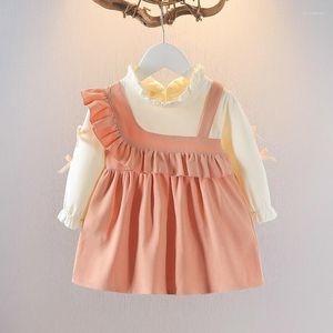 女の子のドレス春秋生まれた女の子のベビー服フリル幼児用ドレス幼児用服のアウターウェアカジュアル