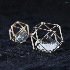 Colares pendentes !! 2/pcs shinestone contas de cristal cubo de cobre de cobre 18mm 27mm fit diy jóias b881