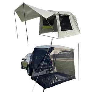 Tendas e abrigos Universal SUV SUV Camping Car Bailgate Shade Tolding Tent para acampamento Viajar espaço de sombra grande para 56 pessoas J230223