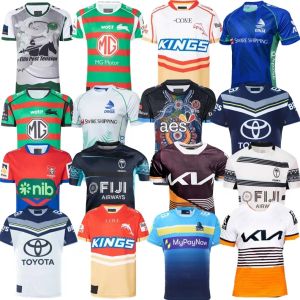 2023 Knights Fijian Drua Rugby Jerseys Gold Coast Titans Dolphins fiji South Sydney Rabbitohs home away Heritage NORTH QUEENSLAND Camisas indígenas Tamanho S-5XL