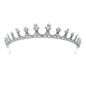 Hair Clips 2023 Cubic Zirconia Royal Tiara For Wedding Crystal Bridal Headpiece Diadem Girl Prom Party Head Jewelry