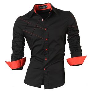 Men's Casual Shirts jeansian casual shirts dress male mens clothing long sleeve social brand boutique cotton western button 2028 230223