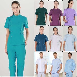 Pielęgniarka do odzieży medycznej Ustaw mundury kobiety mężczyźni robocze Odontologia munduforme Enfermera Mujer Jaleco feminino Enfermagem