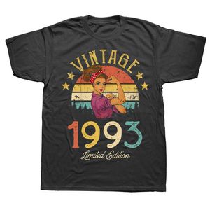 Herren T-Shirts Vintage Made In 1993 30. 30 Jahre alt T-Shirts Sommerstil Grafik Baumwolle Streetwear Kurzarm Geburtstagsgeschenke T-Shirt Herren 022223H