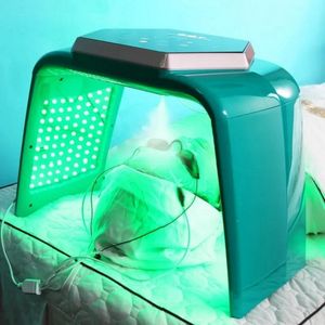 Led lights therapy pdt machine foldable skin care 7 colors near infrared stand face mask pdt led anti-aging