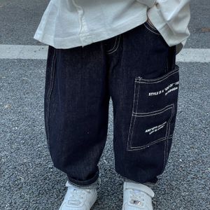 Jeans Jeans per ragazzi Pantaloni larghi casual per bambini alla moda di alta qualità Abbigliamento per bambini da 2 a 14 anni 230223