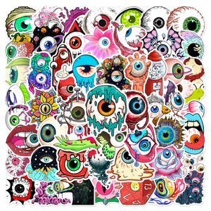 60 cartoon horror eyeball graffiti stickers skateboard motorcycle helmet mobile phone shell waterproof sticker