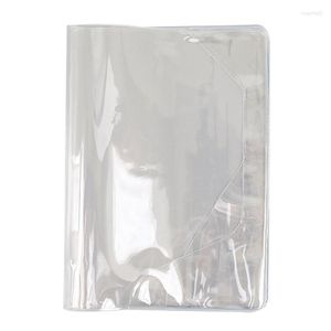 Transparent PVC Book Sleeve A6/A5 Cover Binder Notebook Waterproof Fit för de flesta planerare Scrapbook