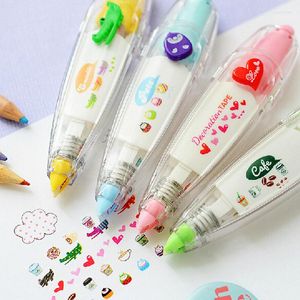 Hediye sargısı abag 4pcs washi presleme kabarcık çizgileri bölme çıkartmaları sınır maskeleme yapıştırıcı kağıt bant diy scrapbooking el hesabı