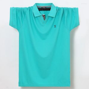 Men's Polos Contrast Color Polo Shirt Men T-shirt Short Sleeve Lapel Youth Summer Men's Cotton Large Size Casual Fashion