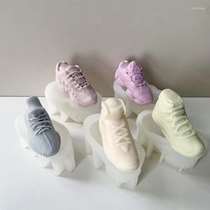 Craft Tools BT0058 13cm Length 3D High Top Basketball Shoes Decoration Resin Candle Mould Homemade Making Sneakers Silicone Mold