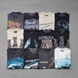 Vintage tees t skjortor herr tryckt t-shirts polos toppar casual bomullsskjorta shorts ärmkläder tshirts 15 stilar