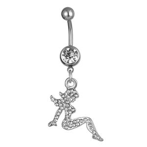 Navel Bell -knappringar D0087 Angel Style Belly Ring Drop Leverans smycken Body Dhgarden DHT4U