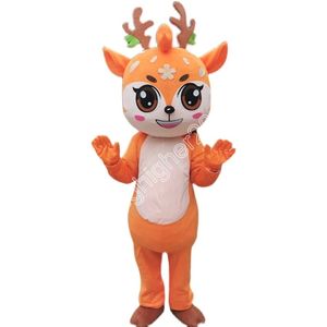 Cadılar Bayramı Sika Deer Maskot Kostümü Özelleştir Çıkık İnekler Anime Tema Karakter Yetişkin Boyut Noel Doğum Günü Partisi Maskot Kostümleri