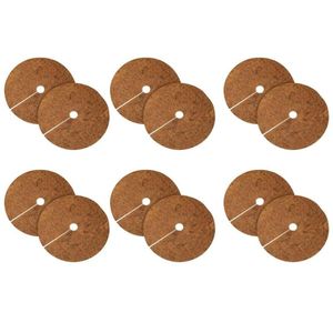 Andere Gartenbedarf 12 Stück 118 Zoll Coco Coir Fiber Tree Mch Ring Protector Mat Liner für Scheibenpflanze Er Blumentopf Drop Lieferung Ho Dhklw